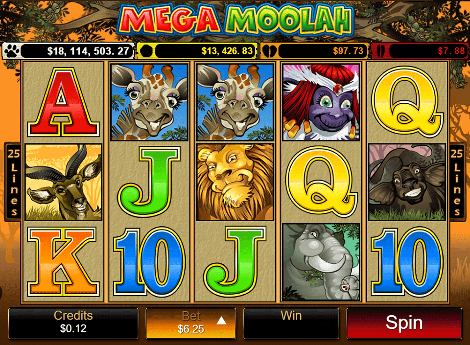 Mega Moolah Screen